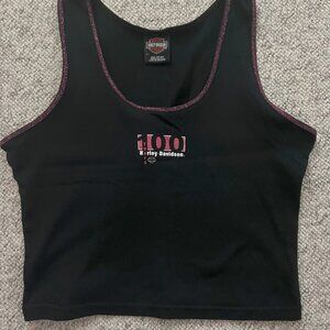 Harley-Davidson 100 Year Anniversary ladies scoop-neck short tank